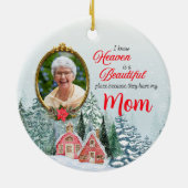 Der Himmel ist ein schöner Ort Keramik Ornament (Hinten)