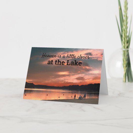 Der Himmel ist etwas naher am See Karte (Vorderseite)