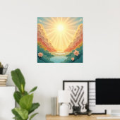 Der Himmel ist Gewartet - um einen geliebten zu eh Poster (Heimbüro)