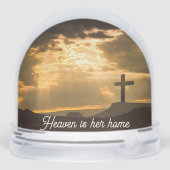 Der Himmel ist ihr Zuhause Cross Sister Foto Schne Schneekugeln (Rückseite)