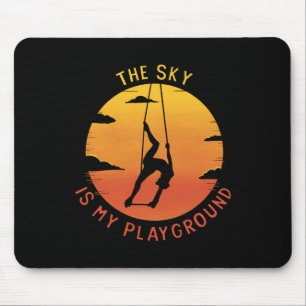Der Himmel ist mein Spielplatz Aerial Yoga Aeriali Mousepad