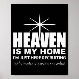 Der Himmel ist meine Heimat Christlich Mach den Hi Poster