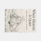 Der Himmel ist ruhig (aber Gott sieht zu) Fleecedecke (Vorderseite (Horizontal))