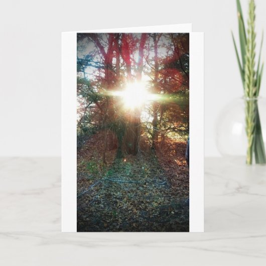 Der Himmel Ließ deinen Lichtschimmer herunter Karte (Vorderseite)