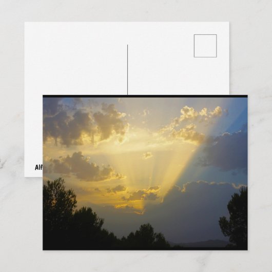 Der Himmel öffnet sich Postkarte (Vorne/Hinten)