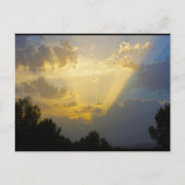Der Himmel öffnet sich Postkarte (Vorderseite)