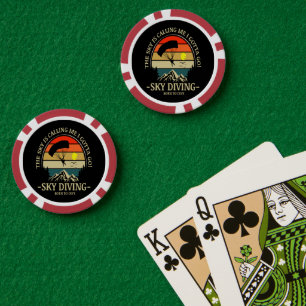Der Himmel ruft mich, ich muss Skydiving gehen Pokerchips