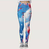 Der Himmel voller Freiheit Leggings (Vorderseite)