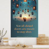 Der Himmel voller verschlossener Türen Poster (Küche)