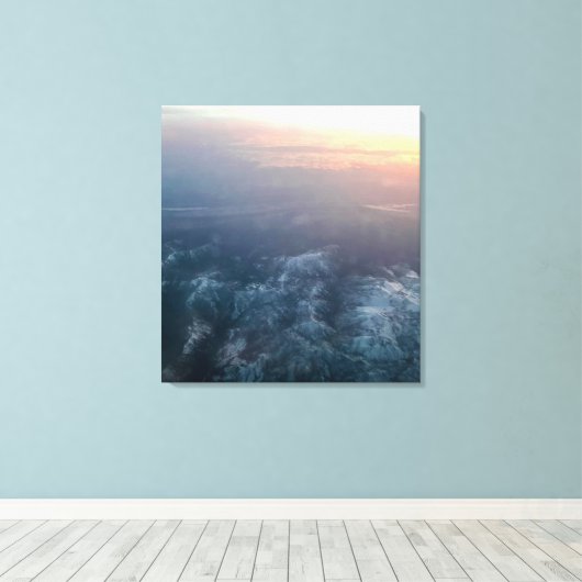 Der Himmel weiß Leinwanddruck (Insitu (Holzboden))