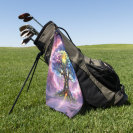 Der Himmelsbaum der ewigen Reiche Golfhandtuch