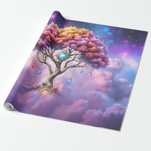 Der Himmelsbaum des Werdens. Geschenkpapier (Ungerollt)