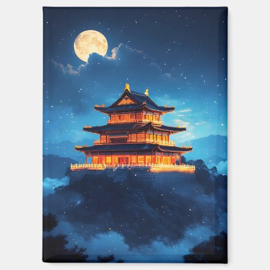 Der Himmelspalast um Mitternacht Magnet (Vorderseite)