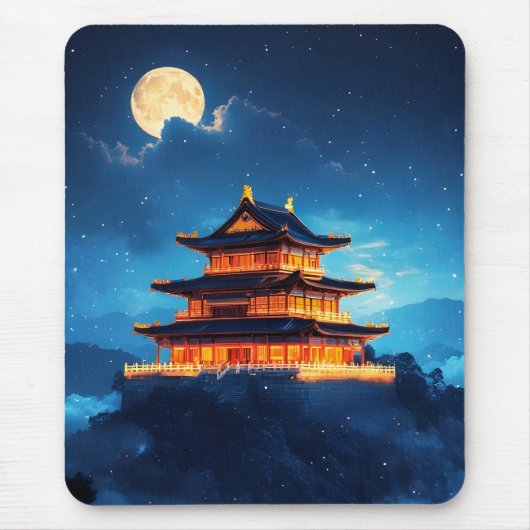 Der Himmelspalast um Mitternacht Mousepad (Vorne)
