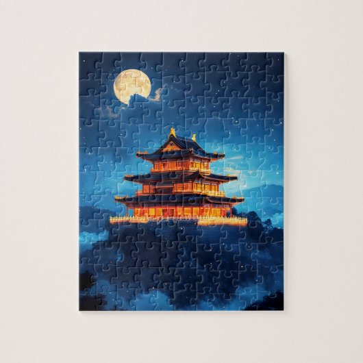 Der Himmelspalast um Mitternacht Puzzle (Vertikal)