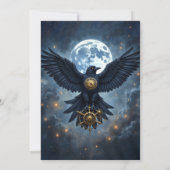 Der Himmelsrabe.  Einladung (Rückseite)