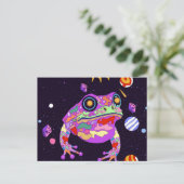 Der himmlische Frosch Postkarte (Stehend Vorderseite)