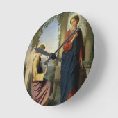 Der himmlische Gruß oder die Ankündigung, 1860 Runde Wanduhr (Winkel)