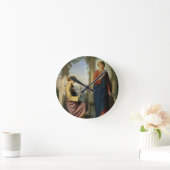 Der himmlische Gruß oder die Ankündigung, 1860 Runde Wanduhr (Zuhause)