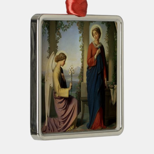 Der himmlische Gruß oder die Ankündigung, 1860 Silbernes Ornament (Rechts)