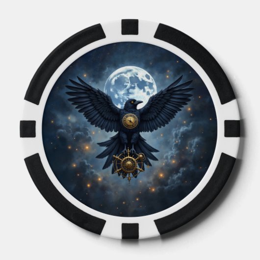 Der himmlische Rabe. Pokerchips (Vorderseite)