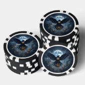 Der himmlische Rabe. Pokerchips (Stapel)