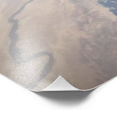 Der hintere Abschnitt des dockten Space Shuttles Fotodruck (Ecke)