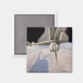 Der hintere Abschnitt des dockten Space Shuttles Magnet (Vorderseite/Rückseite)
