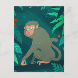 Der hintere Affe im Baum Postkarte