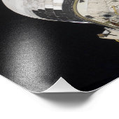 Der hintere Teil des Raumschiffs bewegt sich Fotodruck (Ecke)