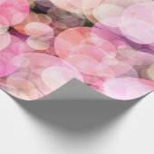 Der Hintergrund blassgelber Blasen. Geschenkpapier (Ecke)