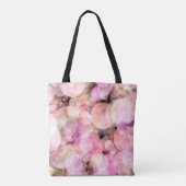 Der Hintergrund blassgelber Blasen. Tasche (Rückseite)
