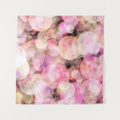 Der Hintergrund blassgelber Blasen. Wandteppich (Vorderseite)