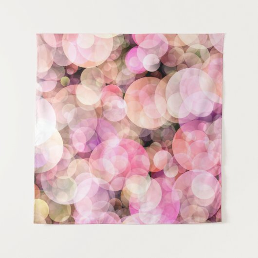 Der Hintergrund blassgelber Blasen. Wandteppich (Vorderseite)