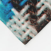 Der Hintergrund der Flanell-Textur. Fleecedecke (Ecke)