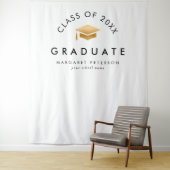 Der Hintergrund des einfachen Gold Grad Cap Abschl Wandteppich (Beispiel)