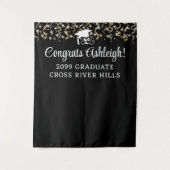 Der Hintergrund moderner Graduierungsparteien verb Wandteppich (Vorderseite)