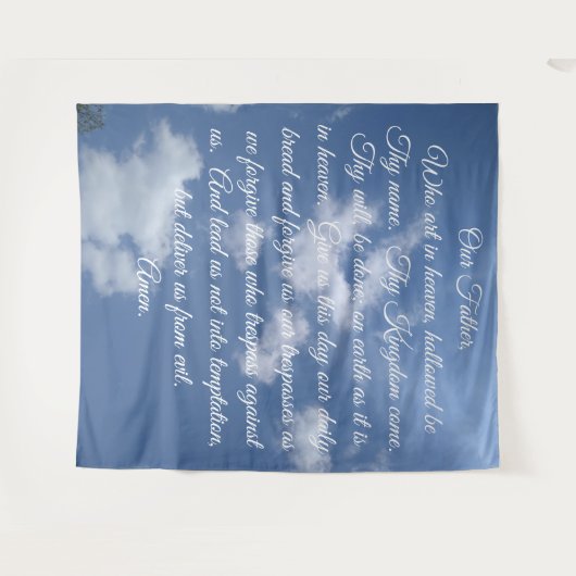 Der Hintergrund unseres Vaters Wandteppich (Vorderseite (Horizontal))