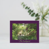 Der Hinterhof Postkarte (Stehend Vorderseite)