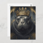 Der Hippo-König Postkarte (Vorne/Hinten)