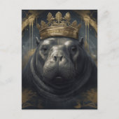 Der Hippo-König Postkarte (Vorderseite)