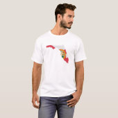 Der Hipster-Staat der Männer von Florida-T-Shirt T-Shirt (Vorne ganz)