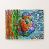 Der Hirnbaum farbenfrohe Mosaik Puzzle (Horizontal)