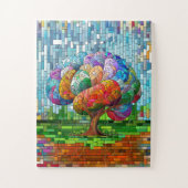Der Hirnbaum farbenfrohe Mosaik Puzzle (Vertikal)