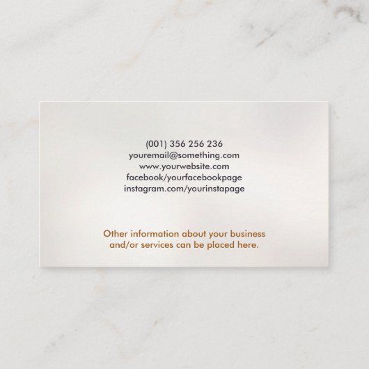 Der Hirnbaum Visitenkarte (Rückseite)