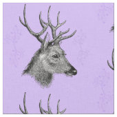 Der Hirsch-Kopf Stoff (Nahaufnahme)