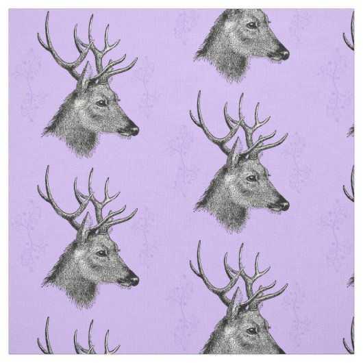 Der Hirsch-Kopf Stoff (Muster)