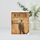 Der Hirsche ist Gewollt Postkarte (Stehend Vorderseite)