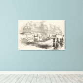 Der Hirschschock bei Gotha Leinwanddruck (Insitu (Holzboden))