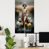 Der Hirte stiller Gewässer Poster (Heimbüro)